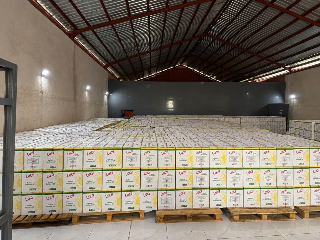 Finished Lucy and Merci products stored at the ONZ Foods warehouse